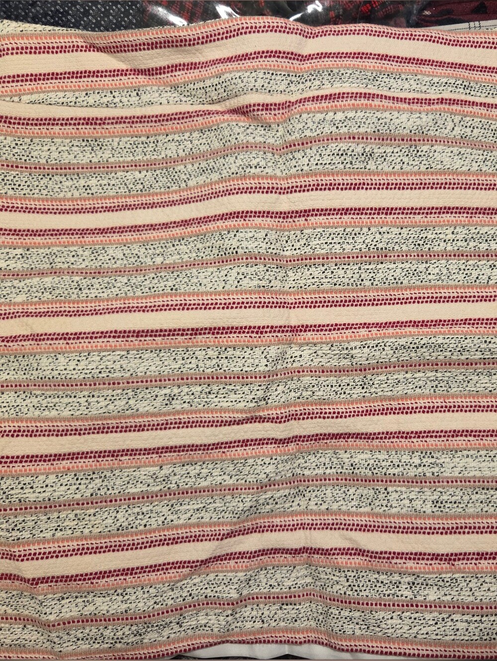 Striped Pink, White and Black Skirt